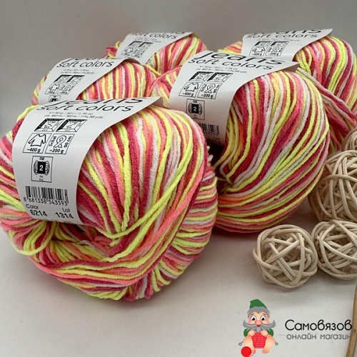 Пряжа Jeans soft colors 6214