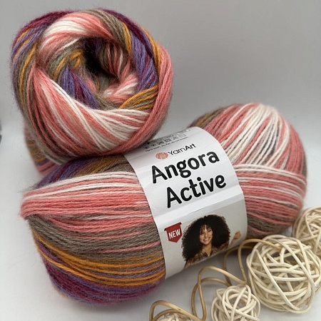 Пряжа Angora Active 860 мультиколор