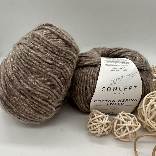 Пряжа Cotton Merino tweed 510