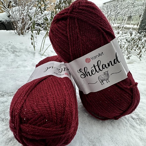 Пряжа Shetland 523 бордовый