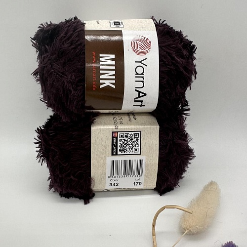 Пряжа Mink 342 тем баклажан