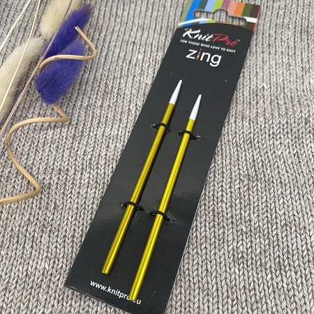 Спицы для вязания Спицы съемные укороченные "Zing" для длины тросика 20см, алюминий 3,50
