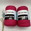 Пряжа Macrame cotton 771 ярко розовый