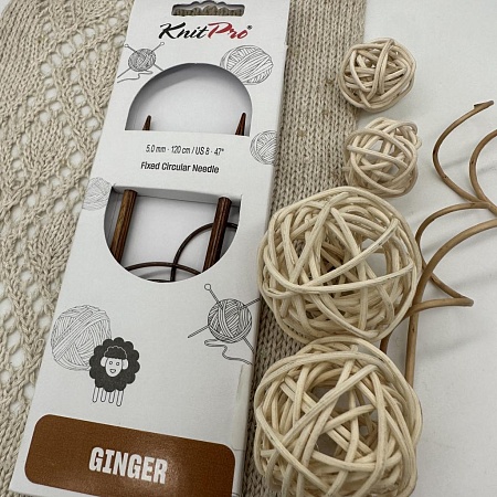Спицы для вязания Ginger спицы круговые 5,0 мм 120 см