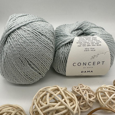 Пряжа Concept Dama (хлопок, шелк,вискоза) 93 св. голубой