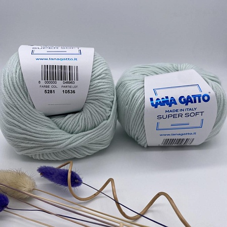 Пряжа Lana Gatto SuperSoft 5281 нежное тиффани