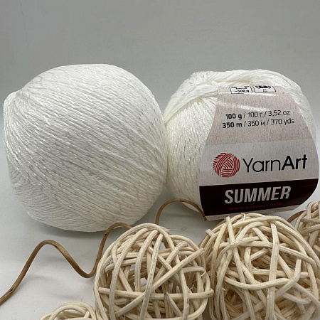 Пряжа YarnArt Summer 03 снежок