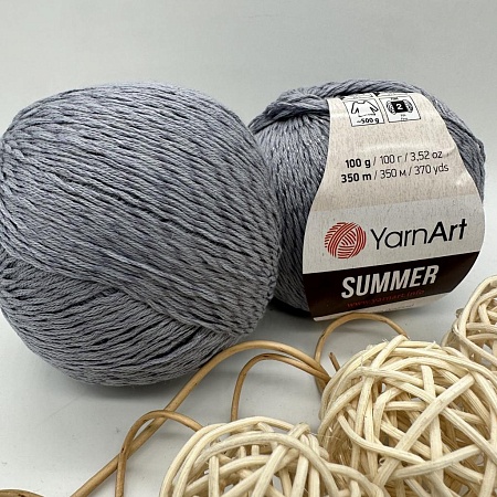Пряжа YarnArt Summer 53 старое серебро