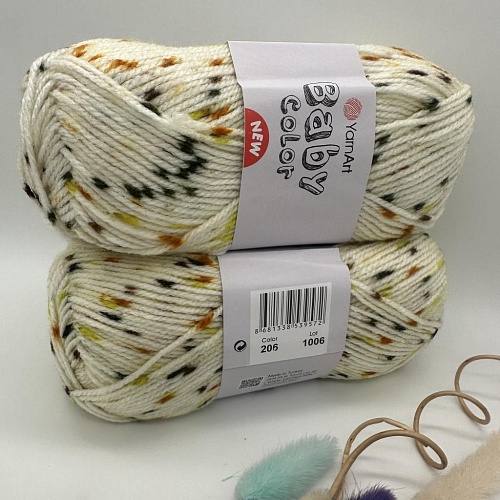 Пряжа Yarn Art Baby color (бэби) 206