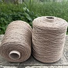 Пряжа в бобинах Loro Piana лен бурый