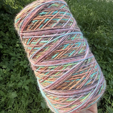 Пряжа в бобинах Multiciolor №9 Цена за 10гр