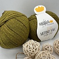 Пряжа Regia Merino Yak 07516 зеленая трава меланж