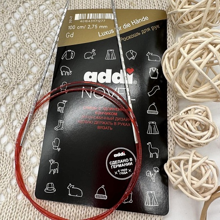 Спицы для вязания Спицы Addi Novel, 100см / 2,75мм