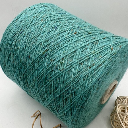 Пряжа в бобинах Marica tweed turchese. Цена указана за 10гр.