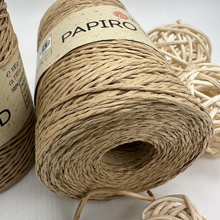 Пряжа для вязания рафия крученая Papiro Twisted 1302