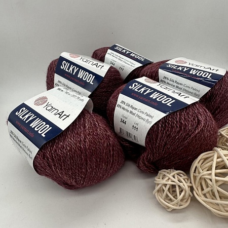 Пряжа Silky Wool 344