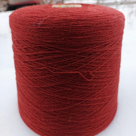 Пряжа в бобинах Biagioli Modesto Cashmere цвет 731775 spice rou (терракот). Цена за 10гр