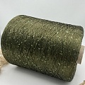 Пряжа в бобинах Lana gatto Paillettes цена за 10 грамм цвет: 31162 хаки