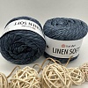 Пряжа Linen Soft лен, вискоза, хлопок 7316 пыльный джинс