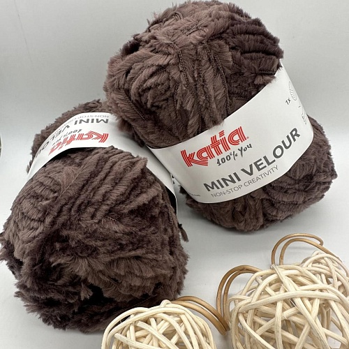 Пряжа Katia Mini velour 111