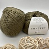Пряжа Concept Dama (хлопок, шелк,вискоза) 87 хаки