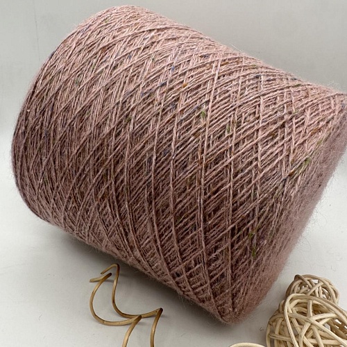 Пряжа в бобинах Marica tweed Cipria. Цена указана за 10гр.