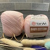 Пряжа YA Baby Cotton 410 бледно розовый