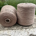 Пряжа в бобинах Loro Piana лен дымчатый кварц