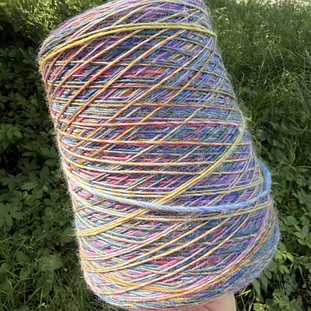 Пряжа в бобинах Multiciolor №8 Цена за 10гр