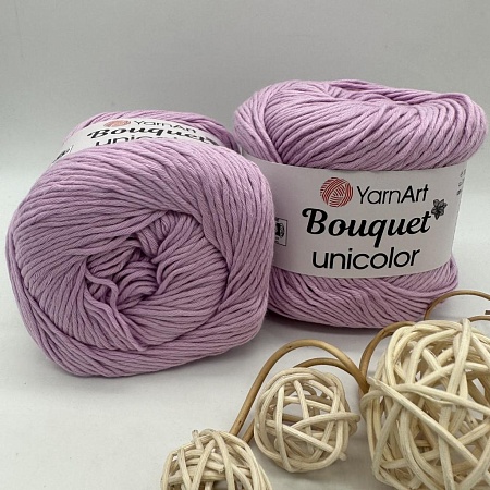 Пряжа Yarn art Bouquet Unicolor 3212 сиренево-розовый