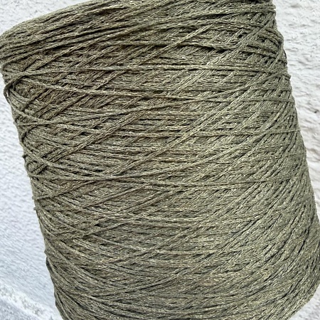 Пряжа в бобинах Loro Piana лен хаки