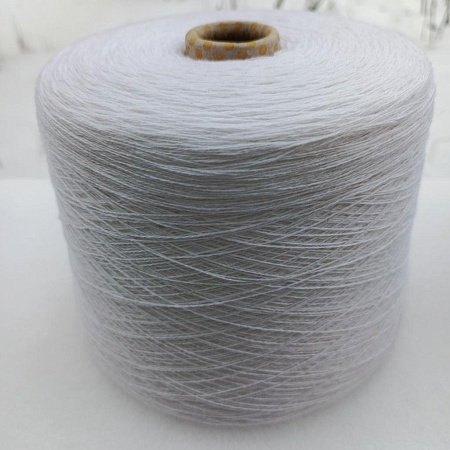 Пряжа в бобинах Biagioli Modesto Cashmere цвет 201530 optical (белый). Цена за 10гр
