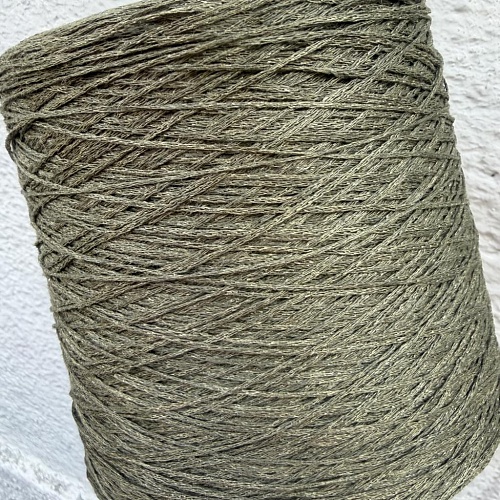 Пряжа в бобинах Loro Piana лен хаки