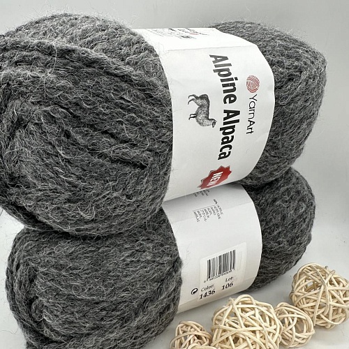 Пряжа Alpine Alpaca 1436 серый