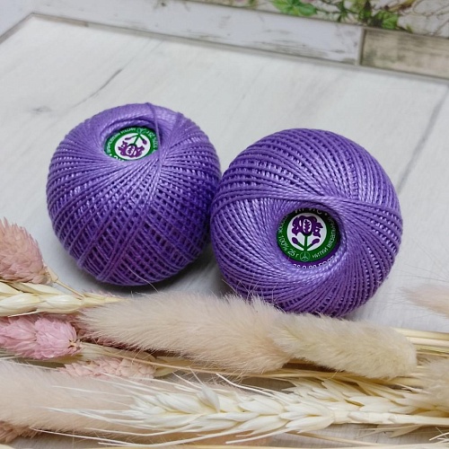 Пряжа &amp;quot;ИРИС&amp;quot; (100%хлопок) 25г 150м (2306 сирень)