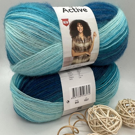 Пряжа Angora Active 845 бирюзовый