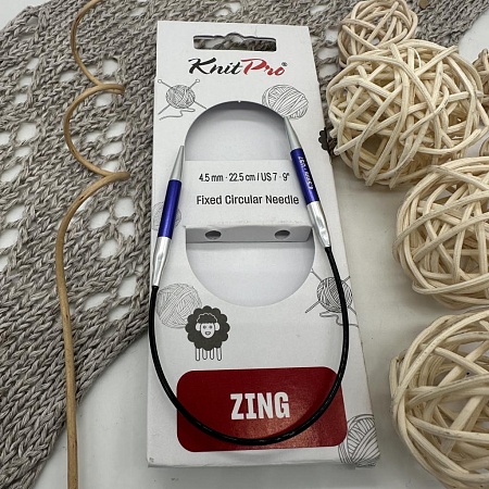 Спицы для вязания Спицы круговые Zing 22.5 cm №4.5mm
