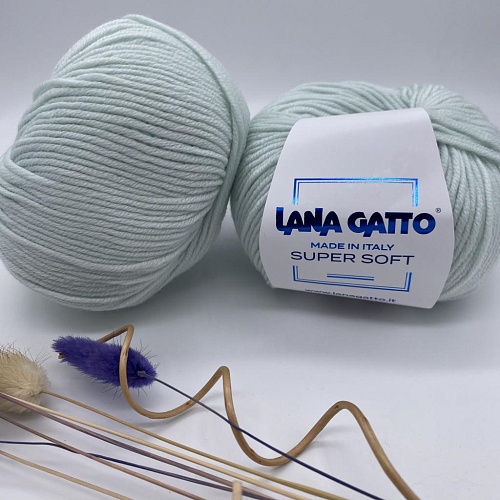 Пряжа Lana Gatto SuperSoft 5281 нежное тиффани