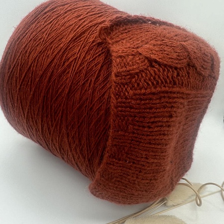 Пряжа в бобинах Loro Piana Coarsehair Auburn (терракот)