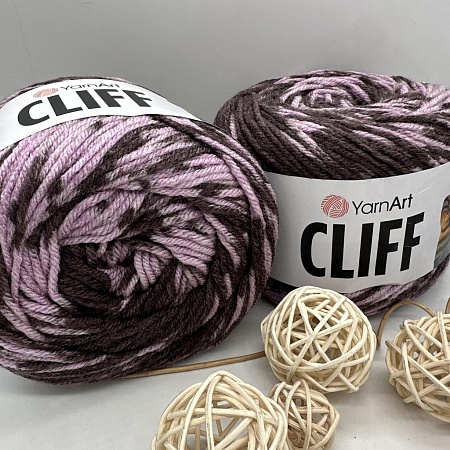 Пряжа YarnArt Cliff 8309 сиренево- коричневый