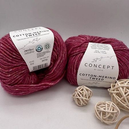 Пряжа Cotton Merino tweed 512