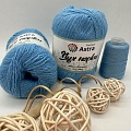 Пряжа Пух норки (Mink yarn) 7732890 (068 голубой)