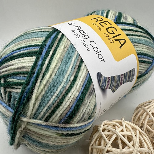 Пряжа Regia 6 - fadig Color 06049