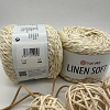 Пряжа Linen Soft лен, вискоза, хлопок 7302 крем - брюле