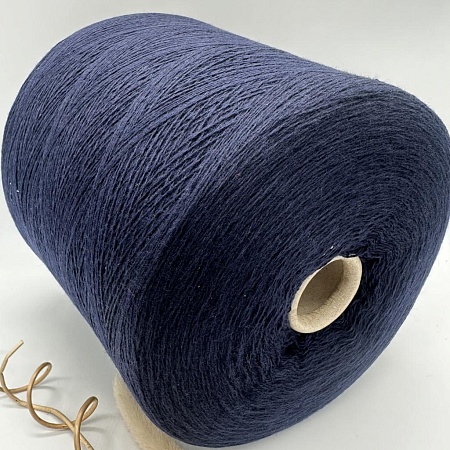 Пряжа в бобинах Loro Piana Кашемир Coarsehair темносиний