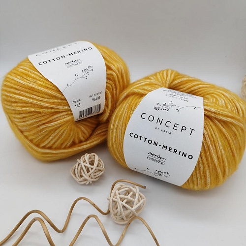 Пряжа Cotton Merino 135