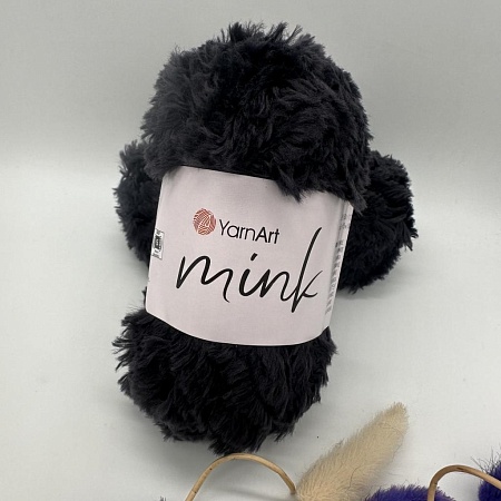Пряжа Mink 336 Т.СЕРЫЙ