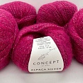 Пряжа ALPACA SILVER 271 малиновый