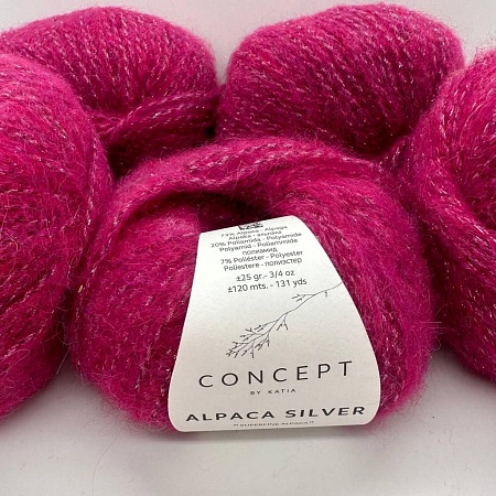 Пряжа ALPACA SILVER 271 малиновый