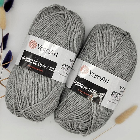 Пряжа Merino de luxe 50 282 св. серый